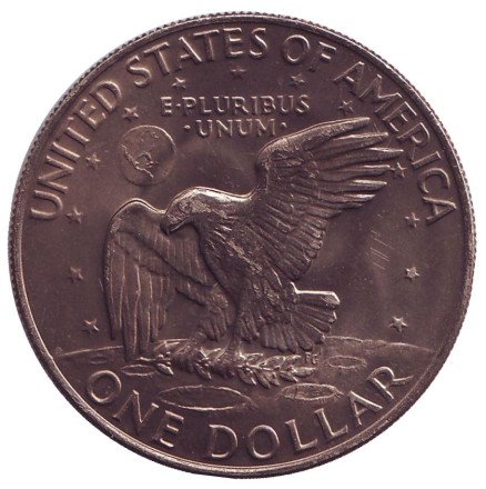 Дуайт Эйзенхауэр. 1 доллар, 1973 год (D), США. Дуайт Эйзенхауэр. 1 доллар, 1973 год (D), США.