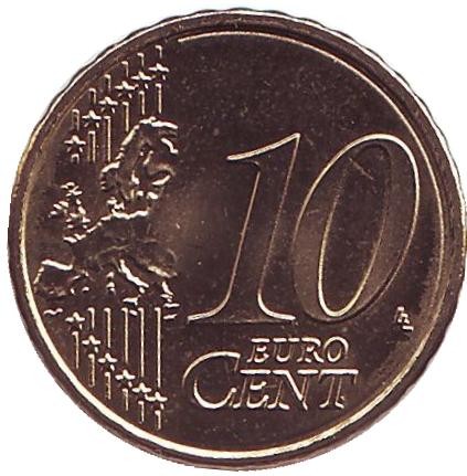 Монета 10 центов. 2016 год, Австрия.