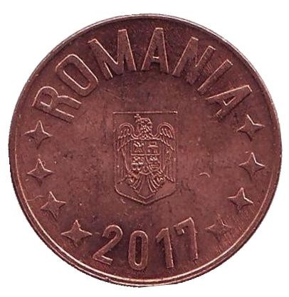 Монета 5 бани. 2017 год, Румыния. Из обращения. Монета 5 бани. 2017 год, Румыния. Из обращения.