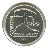 Монета 100 злотых. 1980 год, Польша. Серебро. ПРОБА! Олимпиада-80. Монета 100 злотых. 1980 год, Польша. Серебро. ПРОБА! Олимпиада-80.