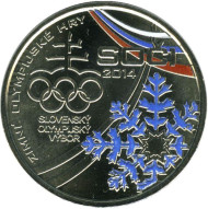 Зимние Олимпийские игры 2014 года в Сочи. Памятный жетон, Словакия.
