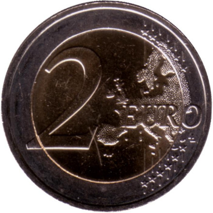 Монета 2 евро. 2023 год, Кипр. 60 лет Центральному банку Кипра.