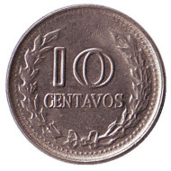 Монета 10 сентаво. 1974 год, Колумбия. Монета 10 сентаво. 1974 год, Колумбия.