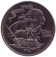 175 лет со дня смерти Горацио Нельсона. Монета 1 крона. 1980 год, Гибралтар.