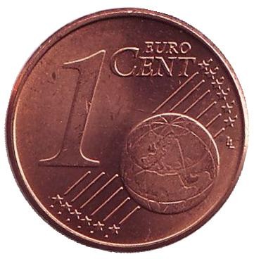 Монета 1 цент. 2007 год, Португалия. Монета 1 цент. 2007 год, Португалия.