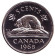 Монета 5 центов. 1968 год, Канада. UNC. Бобр. Монета 5 центов. 1968 год, Канада. UNC. Бобр.