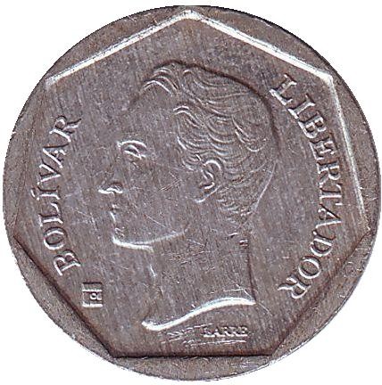Монета 20 боливаров. 2002 год, Венесуэла. Монета 20 боливаров. 2002 год, Венесуэла.