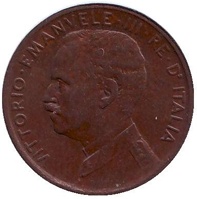 Монета 1 чентезимо. 1914 год, Италия.