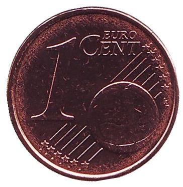 Монета 1 цент. 2011 год, Кипр.