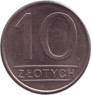 Монета 10 злотых. 1984 год, Польша. Монета 10 злотых. 1984 год, Польша.