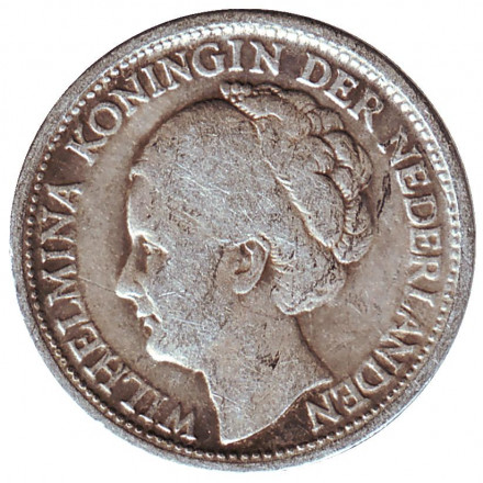 Монета 1/4 гульдена. 1944 год, Кюрасао.