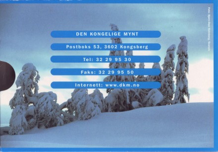 Набор монет Норвегии в буклете (5 шт). 2003 год, Норвегия. Набор монет Норвегии в буклете (5 шт). 2003 год, Норвегия.