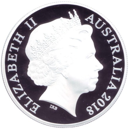 Монета 1 доллар. 2018 год, Австралия. Чемпионат мира по футболу в России 2018. Монета 1 доллар. 2018 год, Австралия. Чемпионат мира по футболу в России 2018.