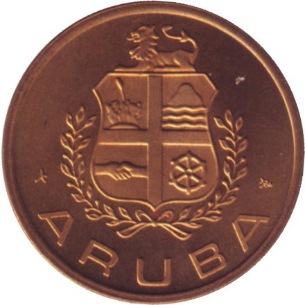 Жетон монетного двора Арубы. 1987 год.