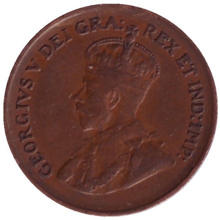 Монета 1 цент. 1932 год, Канада.