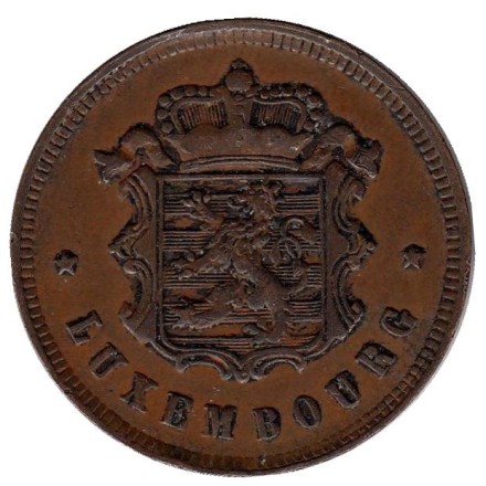 Монета 25 сантимов. 1930 год, Люксембург. Монета 25 сантимов. 1930 год, Люксембург.