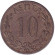 Монета 10 лепт. 1894 год, Греция. Монета 10 лепт. 1894 год, Греция.