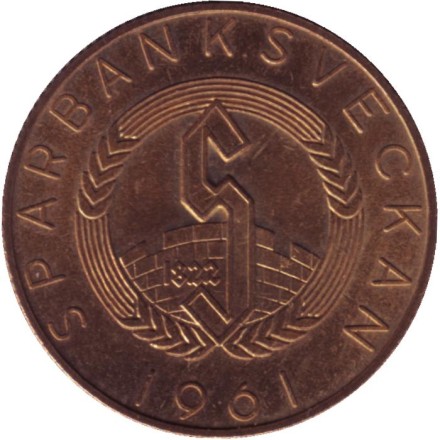 Кристиан Реландер. Памятный жетон. 1961 год, Финляндия. Тип 2. Кристиан Реландер. Памятный жетон. 1961 год, Финляндия. Тип 2.