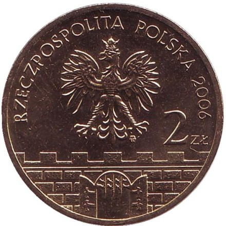 Монета 2 злотых, 2006 год, Польша. Пщина.
