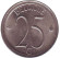 Монета 25 сантимов. 1971 год, Бельгия. (Belgique)