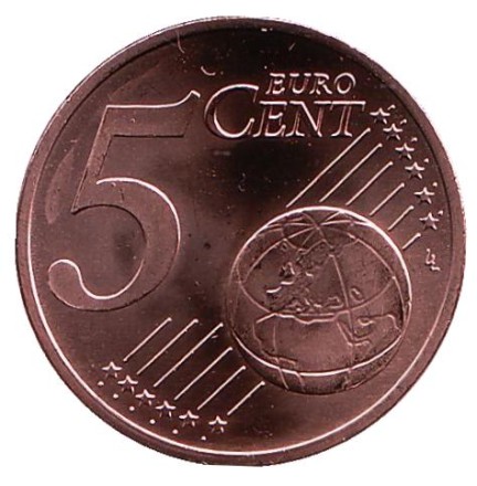 Монета 5 центов. 2018 год (А), Германия. Монета 5 центов. 2018 год (А), Германия.