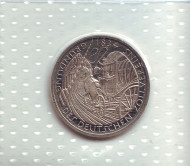 Монета 5 марок. 1984 год, ФРГ. 150 лет образования немецкого таможенного союза. Proof. Монета 5 марок. 1984 год, ФРГ. 150 лет образования немецкого таможенного союза. Proof.