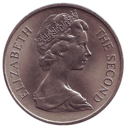 Монета 1 крона. 1970 год, Остров Мэн. Мэнкс. Кошка. Монета 1 крона. 1970 год, Остров Мэн. Мэнкс. Кошка.