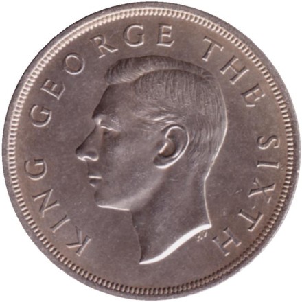 Монета 1 крона (5 шиллингов). 1949 год, Новая Зеландия. UNC. Монета 1 крона (5 шиллингов). 1949 год, Новая Зеландия. UNC.