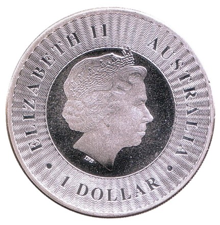 Монета 1 доллар. 2018 год, Австралия. Австралийский кенгуру. Монета 1 доллар. 2018 год, Австралия. Австралийский кенгуру.