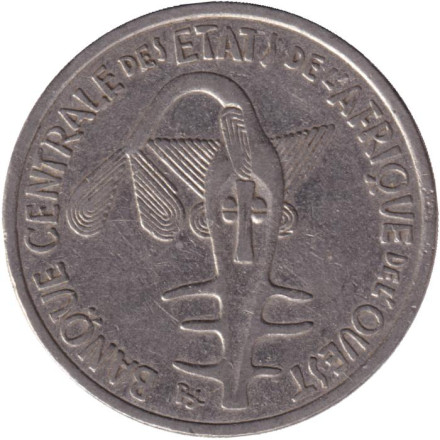 Монета 100 франков. 2004 год, Западные Африканские Штаты.
