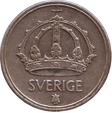 Монета 10 эре. 1950 год. Швеция.