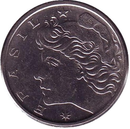 Монета 10 сентаво. 1979 год, Бразилия. Промышленные предприятия. Монета 10 сентаво. 1979 год, Бразилия. Промышленные предприятия.