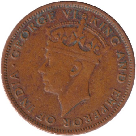 Монета 1 цент. 1945 год, Британский Гондурас (Белиз). Монета 1 цент. 1945 год, Британский Гондурас (Белиз).