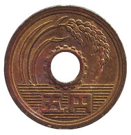 Монета 5 йен. 2005 год, Япония. Монета 5 йен. 2005 год, Япония.
