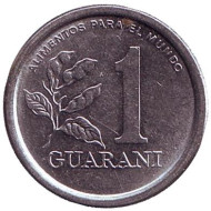 Монета 1 гуарани. 1978 год, Парагвай. Монета 1 гуарани. 1978 год, Парагвай.
