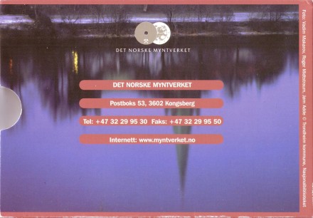 Набор монет Норвегии в буклете (5 шт). 2006 год, Норвегия. Набор монет Норвегии в буклете (5 шт). 2006 год, Норвегия.
