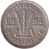 Монета 3 пенса. 1954 год, Австралия.
