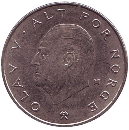 Монета 1 крона. 1981 год, Норвегия. Корона.