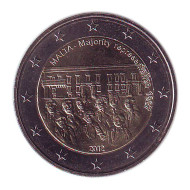 Монета 2 евро, 2012 год, Мальта. Совет большинства 1887 года. Монета 2 евро, 2012 год, Мальта. Совет большинства 1887 года.
