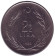 Монета 2,5 лиры. 1960 год, Турция.