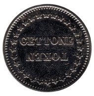Gettone Token. Игровой жетон, Италия. (Белый металл).