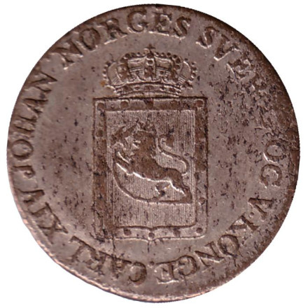 Монета 4 скиллинга. 1825 год, Норвегия. Монета 4 скиллинга. 1825 год, Норвегия.