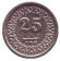 Монета 25 пайсов. 1983 год, Пакистан. Монета 25 пайсов. 1983 год, Пакистан.