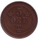 Монета 5 эре. 1897 год, Швеция.