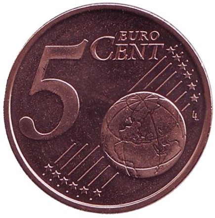 Монета 5 центов. 2017 год, Эстония. Монета 5 центов. 2017 год, Эстония.