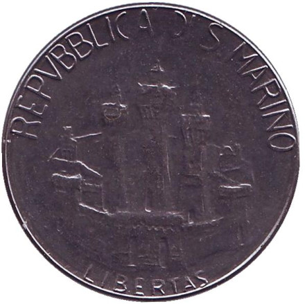 Монета 100 лир. 1984 год, Сан-Марино. Гульельмо Маркони. Монета 100 лир. 1984 год, Сан-Марино. Гульельмо Маркони.
