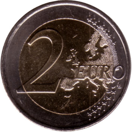 Монета 2 евро. 2023 год, Греция. 100 лет со дня рождения Марии Каллас.