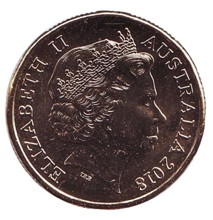 Монета 1 доллар. 2018 год, Австралия. XXI Игры содружества 2018. Трековый велоспорт, Сквош, Бадминтон, Баскетбол, Пляжный воллейбол.