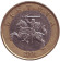 Монета 2 лита. 2001 год, Литва. Из обращения. Рыцарь. Монета 2 лита. 2001 год, Литва. Из обращения. Рыцарь.
