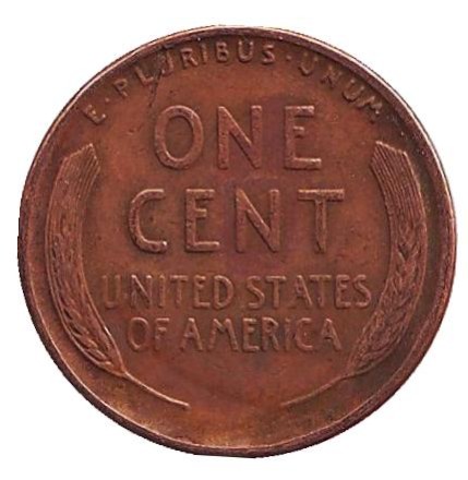 Монета 1 цент. 1927 год (S), США. Линкольн. Монета 1 цент. 1927 год (S), США. Линкольн.